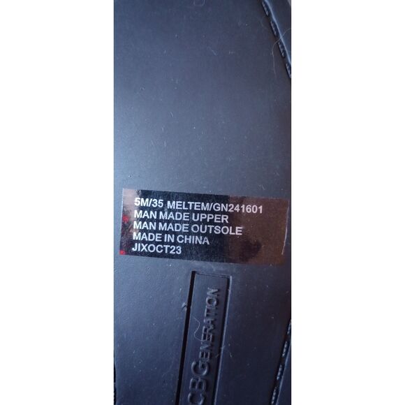 BCBGeneration Women's Size 5M Black Faux Leather Sandals, NWOT - Picture 6 of 6